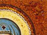 Именная икона из янтаря Святая Евгения Римская